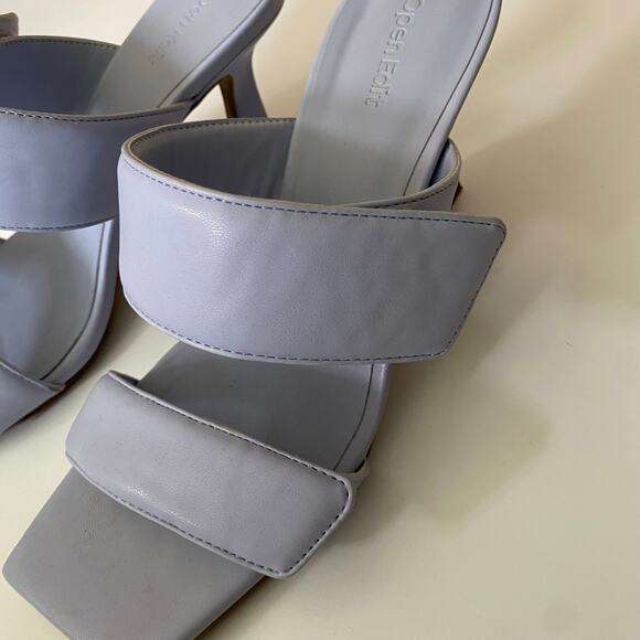 Open Edit Quincy Sandals Pale Blue Size 8 - Picture 3 of 6